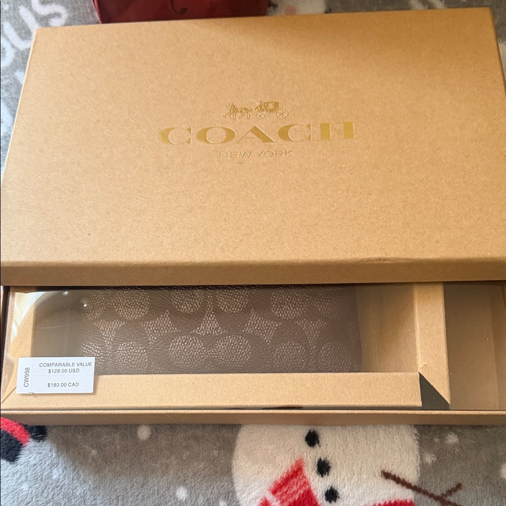 Coach Tan Signature Wristlet - Picture 5 of 8